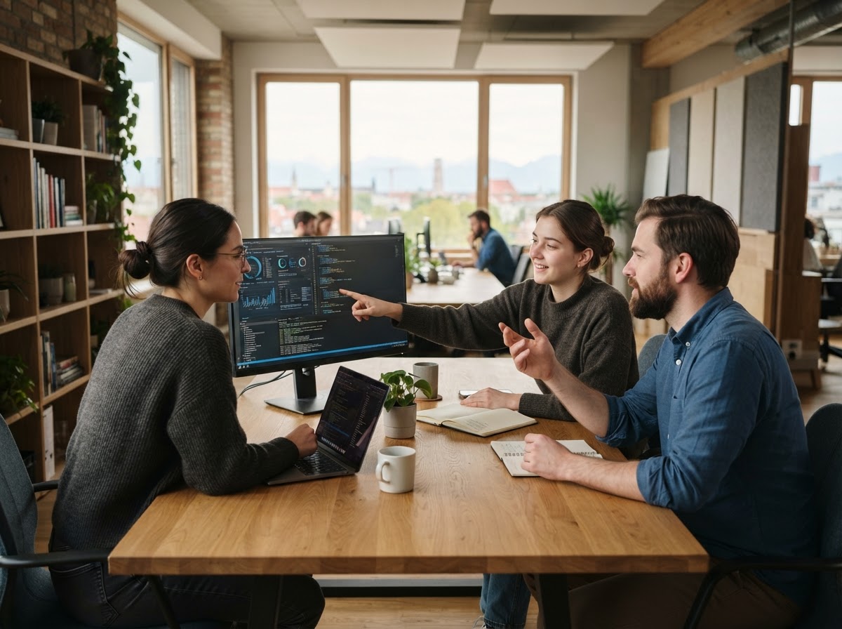Weit Bürgnavenz Team bei der Analyse von Marktdaten und Modellparametern